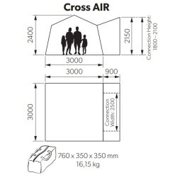 Kampa Cross AIR Drive Away Awning For Campervans 6 Kampa Cross AIR Drive Away Awning For Campervans -Bestway Shop kampa cross air dimensions 84464.1654763652