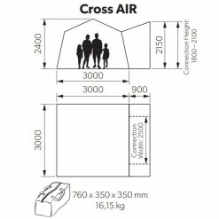 Kampa Cross AIR Drive Away Awning For Campervans 11 Kampa Cross AIR Drive Away Awning For Campervans -Bestway Shop kampa cross air dimensions 84464.1654763652