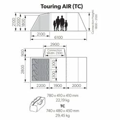 Kampa Touring AIR Drive Away Awning For Campervans -Bestway Shop kampa touring air 43006.1654763820
