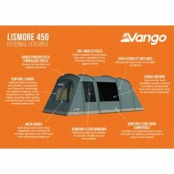 Vango Lismore Poled Family Camping Tent Package 22 Vango Lismore Poled Family Camping Tent Package -Bestway Shop lismore 450 poled external features 56028.1669203920
