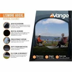 Vango Lismore Poled Family Camping Tent Package 30 Vango Lismore Poled Family Camping Tent Package -Bestway Shop lismore 600xl poled internal features 68890.1669204655