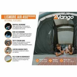 Vango Lismore Air Family Camping Tent Package -Bestway Shop lismore air 450 internal features 20665.1669201475