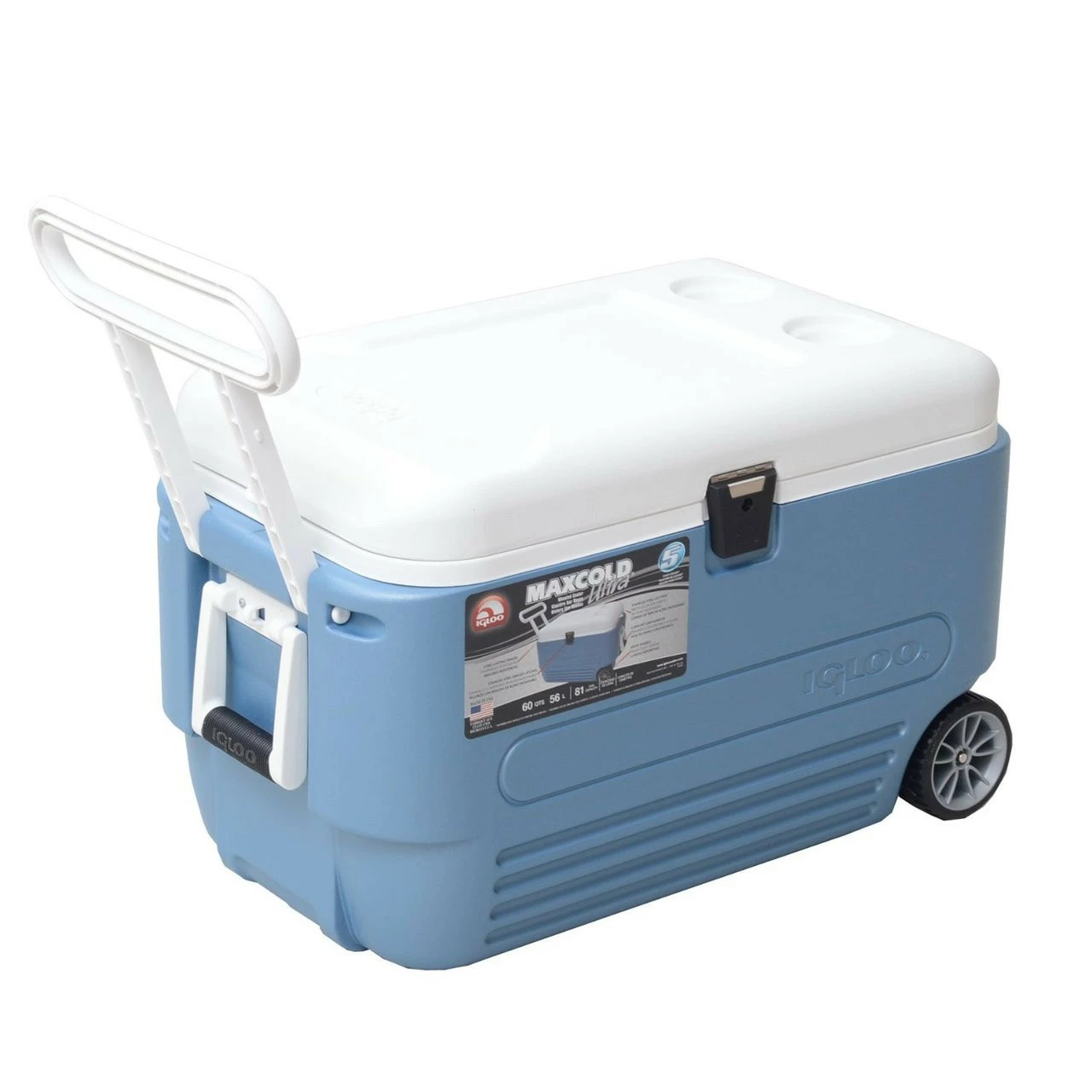Igloo MaxCold 60 Roller Cool Box Wheeled Ice Chest 4 Igloo MaxCold 60 Roller Cool Box Wheeled Ice Chest - Image 2