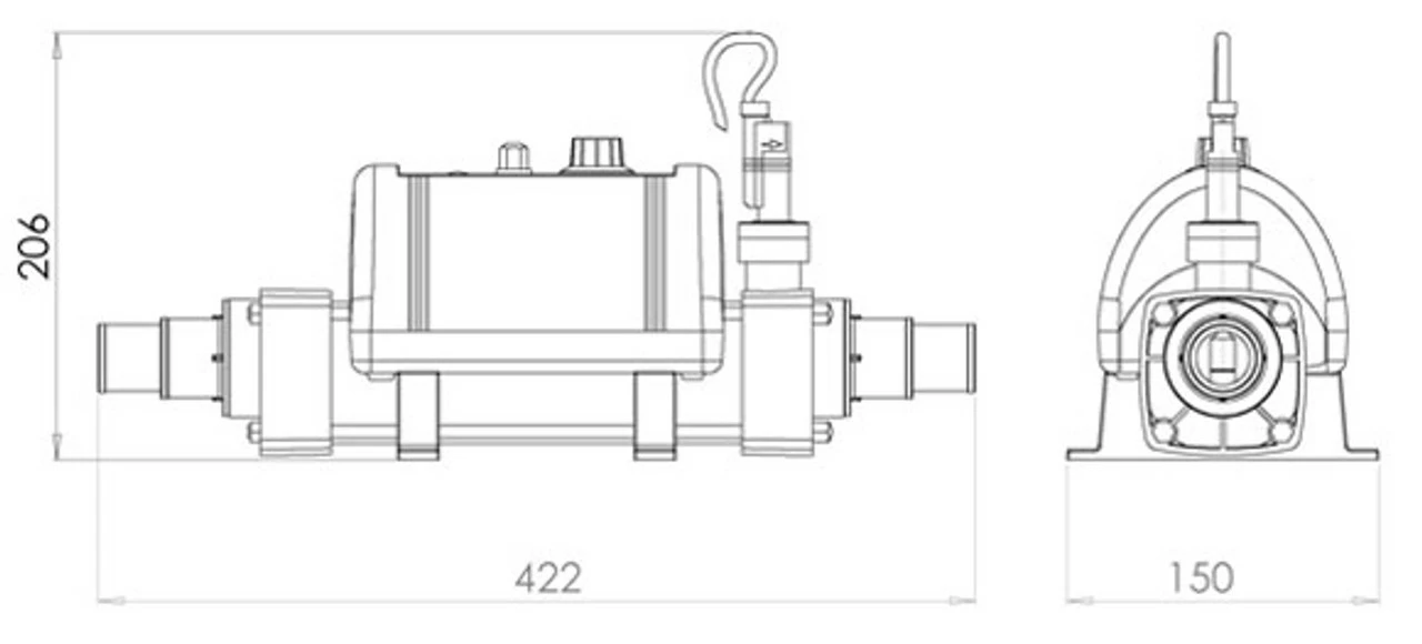 Elecro Vulcan 3kw Nano Above Ground Titanium Swimming Pool Heater 7 Elecro Vulcan 3kw Nano Above Ground Titanium Swimming Pool Heater - Image 5