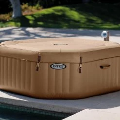 Intex Octagonal Spa Inflatable Jacuzzi Style Portable Hot Tub -Bestway Shop octag cover 86248.1427368026