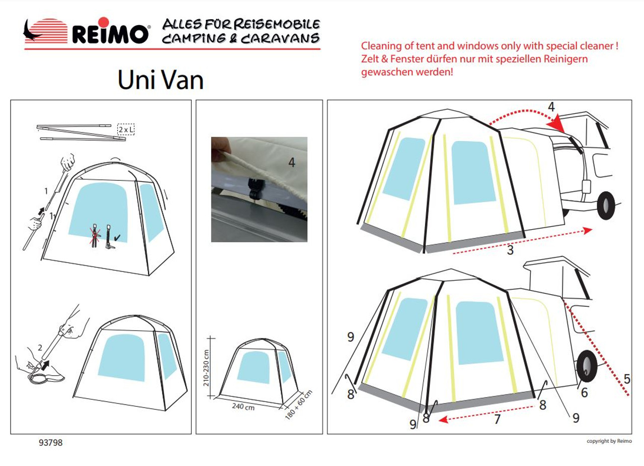 REIMO Uni Van Universal Rear Awning For Campervan REIMO Uni Van Universal Rear Awning For Campervan -Bestway Shop reimo 93798 univan tailgate tent 2 85548.1666787517