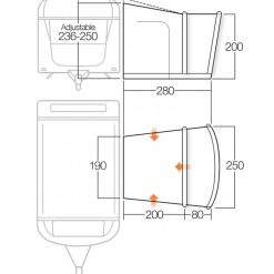 Vango Sonoma II 350cm Air Caravan Motorhome Awning -Bestway Shop sonoma ii 250 floorplan 42486.1530026866