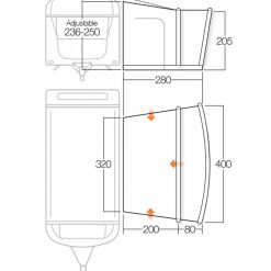 Vango Sonoma II 350cm Air Caravan Motorhome Awning -Bestway Shop sonoma ii 400 floorplan 68165.1530026859