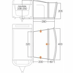 Vango Sonoma II 350cm Air Caravan Motorhome Awning -Bestway Shop sonoma ii 400 floorplan 68165.1530026859