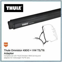 Thule Omnistor 4900 VW T5/T6 Campervan Awning And Bracket Kit 12 Thule Omnistor 4900 VW T5/T6 Campervan Awning And Bracket Kit -Bestway Shop t5t6 adapter 13363.1553002959