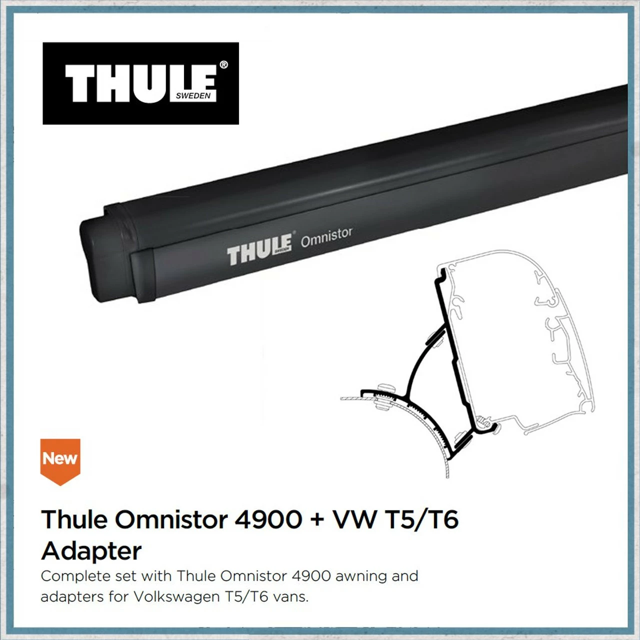 Thule Omnistor 4900 VW T5/T6 Campervan Awning And Bracket Kit 7 Thule Omnistor 4900 VW T5/T6 Campervan Awning And Bracket Kit - Image 5