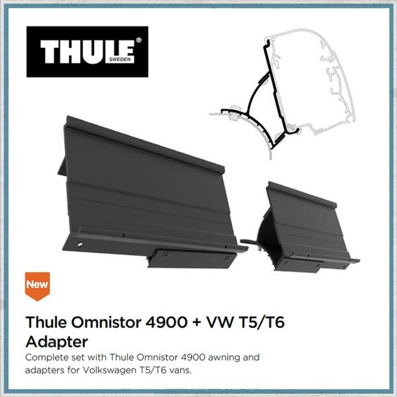 Thule Omnistor 4900 VW T5/T6 Campervan Awning And Bracket Kit 8 Thule Omnistor 4900 VW T5/T6 Campervan Awning And Bracket Kit - Image 6