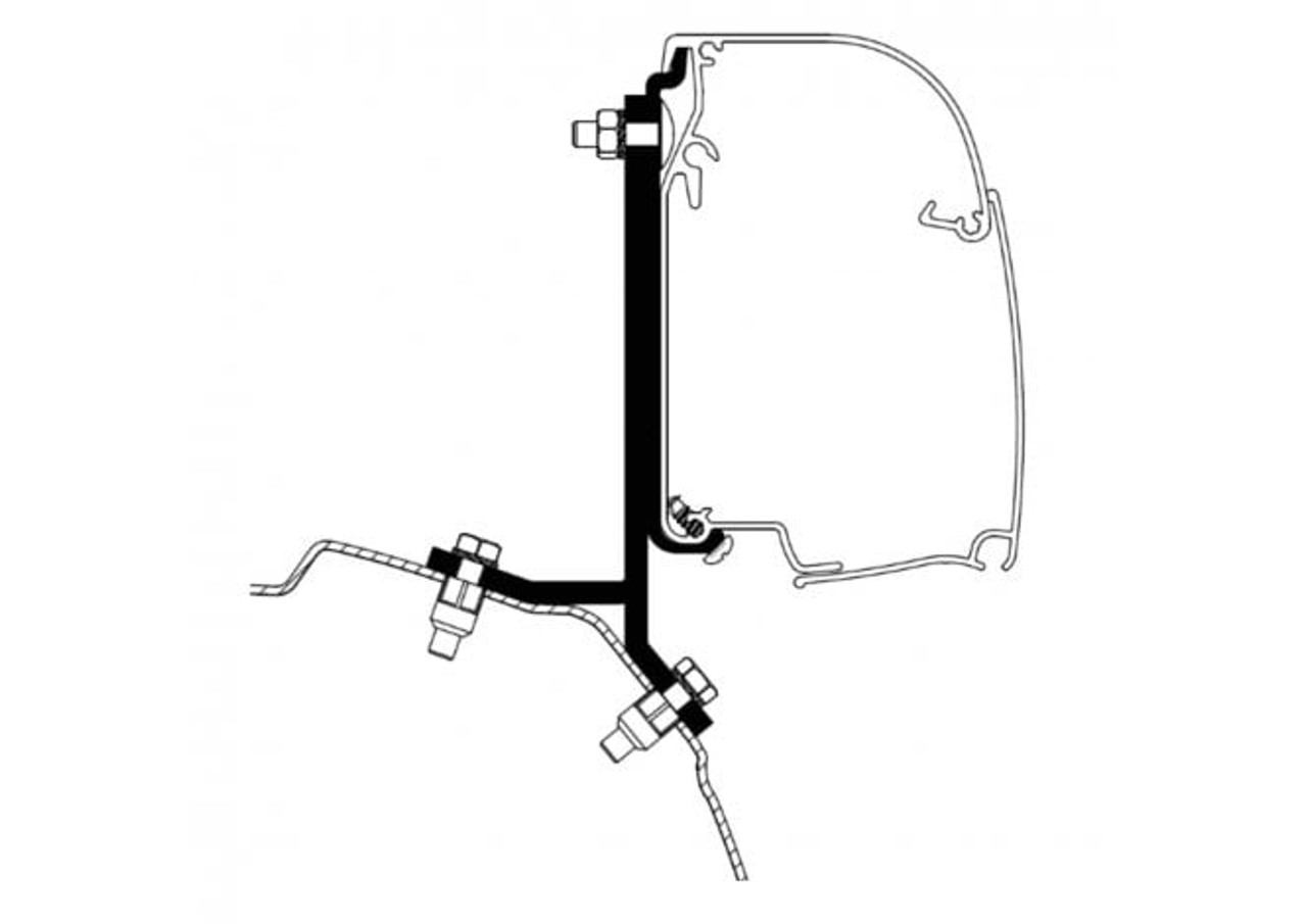 Thule Omnistor 4900 Ford Transit/Toureno Custom SWB Campervan Awning Bracket Kit Thule Omnistor 4900 Ford Transit/Toureno Custom SWB Campervan Awning Bracket Kit -Bestway Shop transit 2 44303.1603893619