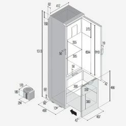 Vitrifrigo SLIM150 Motorhome & Marine Fridge Freezer 12/24 Volts 11 Vitrifrigo SLIM150 Motorhome & Marine Fridge Freezer 12/24 Volts -Bestway Shop vitrifrigo dp144 slim150 dimensions 59107.1526513480